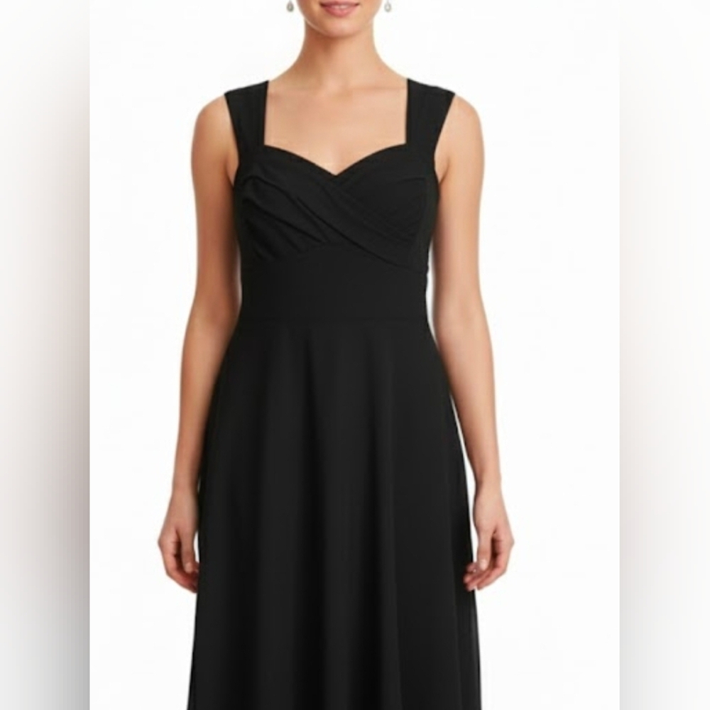 MUXXN Black 1950s Style Retro Swing Dress Vintage Style